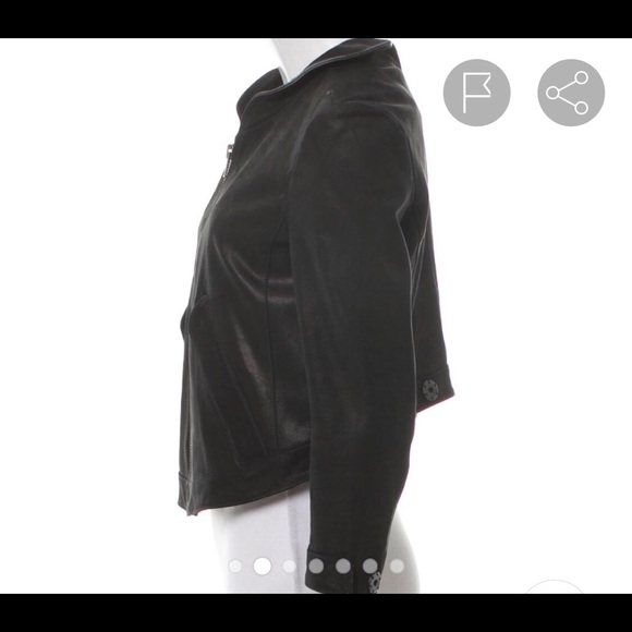 Cropped Thyskens’ Theory Leather Jacket - Picture 4 of 8